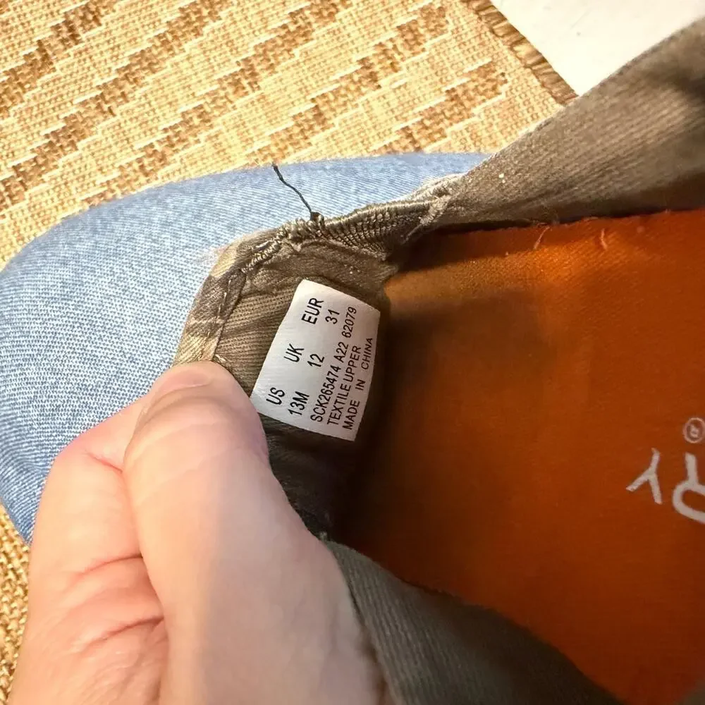 Sperry Kids Camo Shoes Size 13
